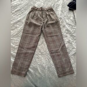 women’s plaid trouser pants